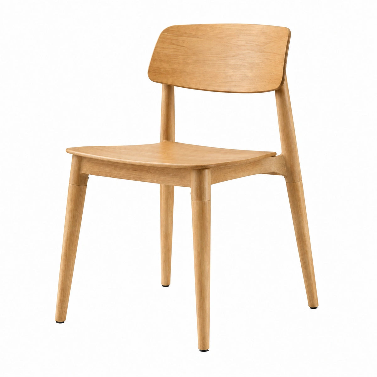 Chaise de salle à manger 45 x 52 x 78 cm en bois naturel style scandinave